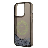 Husa de protectie Karl Lagerfeld Hardcase Liquid Glitter (KLHCP14LLCRSGRK) compatibil cu iPhone 14 Pro, RSG