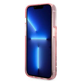 Husa de protectie Karl Lagerfeld Hardcase Glitter (KLHCP14LLNKHCP) compatibil cu iPhone 14 Pro, Roz Karl Head