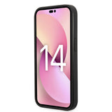Husa de protectie Karl Lagerfeld Saffiano (KLHCP14LSAPCHG) compatibil cu iPhone 14 Pro, Argintiu Choupette Head