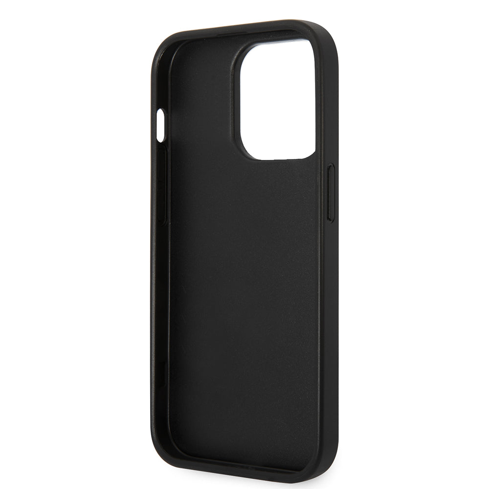 Husa de protectie Karl Lagerfeld Saffiano (KLHCP14LSAPCHG) compatibil cu iPhone 14 Pro, Argintiu Choupette Head