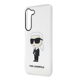 Husa de protectie Karl Lagerfeld Hardcase Transparent (KLHCS23SHNIKTCT) compatibil cu Samsung Galaxy S23, Ikonik Karl Lagerfeld