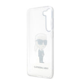 Husa de protectie Karl Lagerfeld Hardcase Transparent (KLHCS23SHNIKTCT) compatibil cu Samsung Galaxy S23, Ikonik Karl Lagerfeld