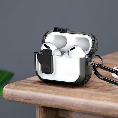 Casti Dux Ducis PECN Series Case, Apple AirPods 4, Roz / White