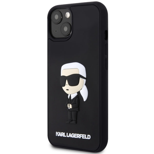 Husa de protectie Karl Lagerfeld 3D Design (KLHCP14M3DRKINK) compatibil cu iPhone 14 Plus, Rubber Ikonik