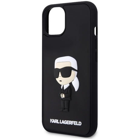 Husa de protectie Karl Lagerfeld 3D Design (KLHCP14M3DRKINK) compatibil cu iPhone 14 Plus, Rubber Ikonik