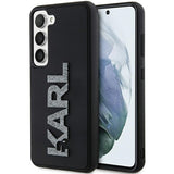 Husa de protectie Karl Lagerfeld 3D Design (KLHCS24S3DMBKCK) compatibil cu Samsung Galaxy S24, Rubber Glitter Logo