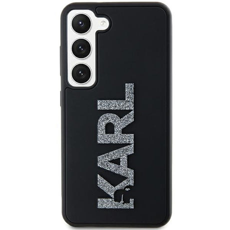 Husa de protectie Karl Lagerfeld 3D Design (KLHCS24S3DMBKCK) compatibil cu Samsung Galaxy S24, Rubber Glitter Logo
