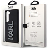 Husa de protectie Karl Lagerfeld 3D Design (KLHCS24S3DMBKCK) compatibil cu Samsung Galaxy S24, Rubber Glitter Logo