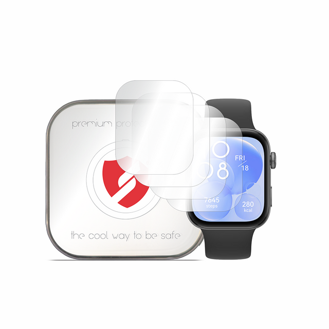 Folie de protectie smartwatch Smart Protection Premium Classic (set de 4) compatibil cu Huawei Watch Fit 3, Transparent