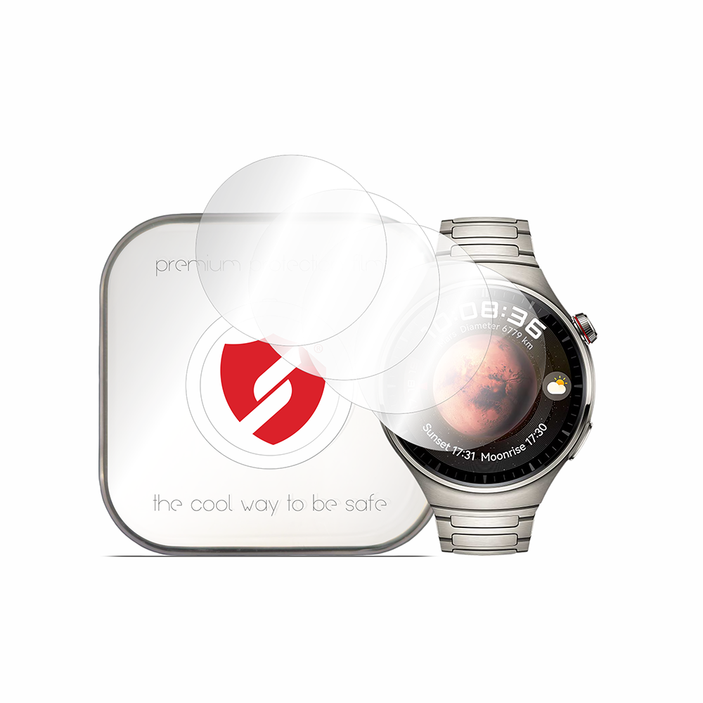 Folie de protectie smartwatch Smart Protection Premium Classic (set de 4) compatibil cu Huawei Watch 4 Pro, Transparent