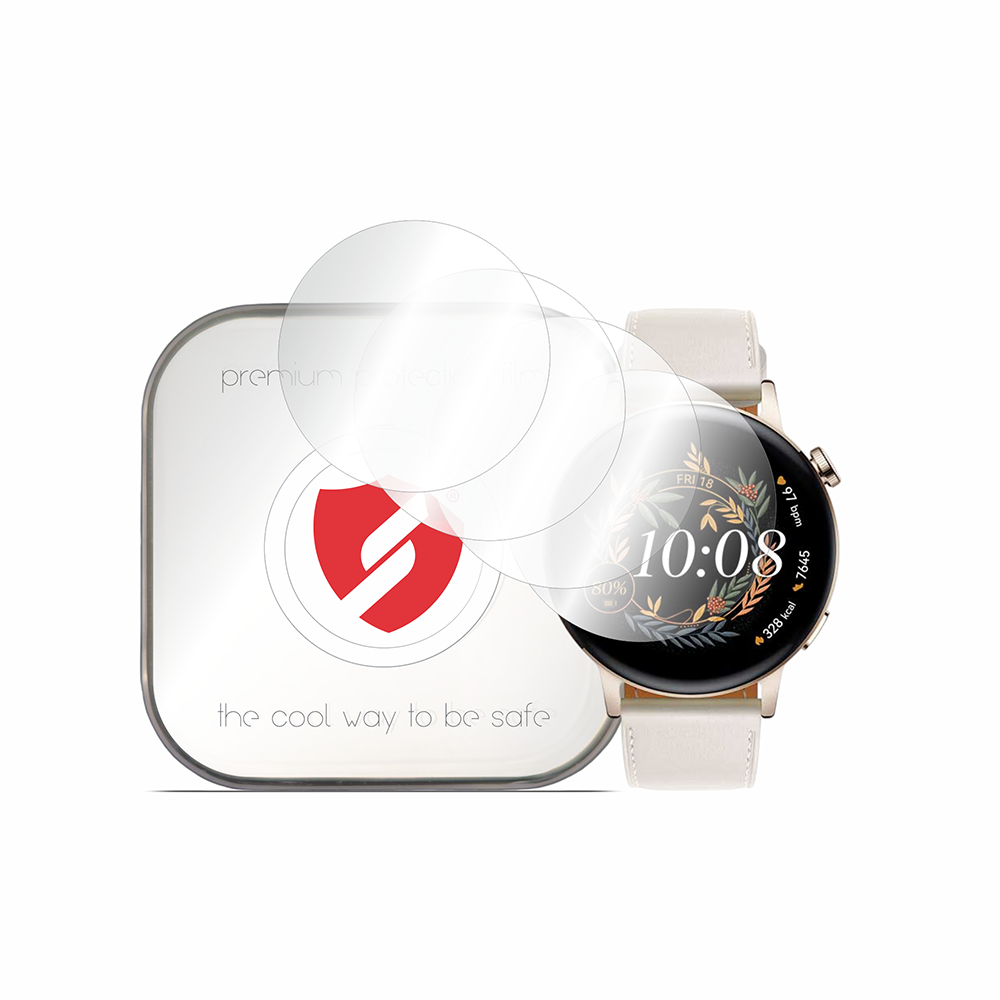 Folie de protectie smartwatch Smart Protection Premium Classic (set de 4) compatibil cu Huawei Watch GT 3 42mm, Transparent