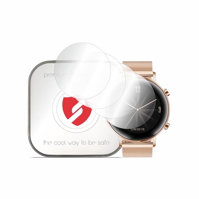 Folie de protectie smartwatch Smart Protection Premium Classic (set de 4) compatibil cu Huawei Watch GT 2 42mm, Transparent