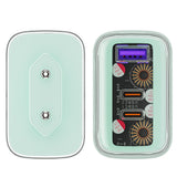 Incarcator Acefast Exploration Series (A45), 2 x USB-C, USB, GaN, PD65W, Fast Charging, Mountain Mist