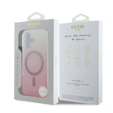 Husa de protectie Guess IML Glitter Gradient MagSafe (GUHMP16MHGRCELW) compatibil cu iPhone 16 Plus, Maro