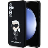 Husa de protectie Karl Lagerfeld Silicone (KLHCS24MSNIKBCK) compatibil cu Samsung Galaxy S24 Plus, Ikonik