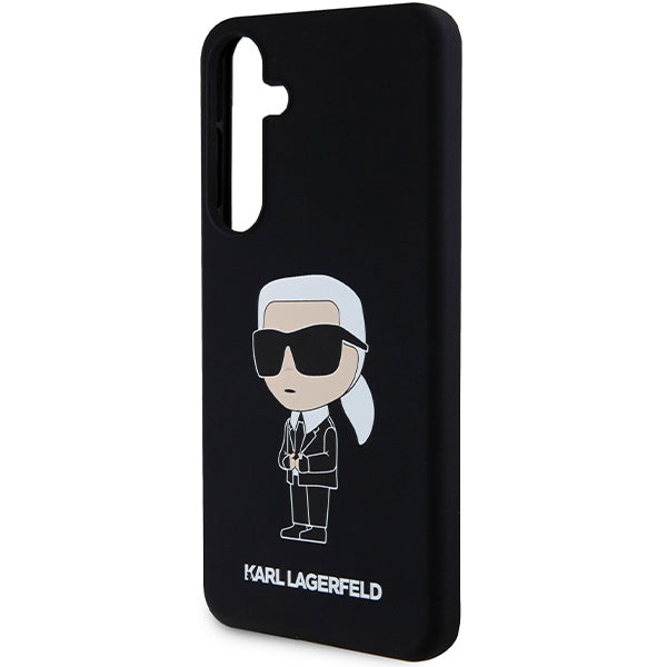Husa de protectie Karl Lagerfeld Silicone (KLHCS24MSNIKBCK) compatibil cu Samsung Galaxy S24 Plus, Ikonik