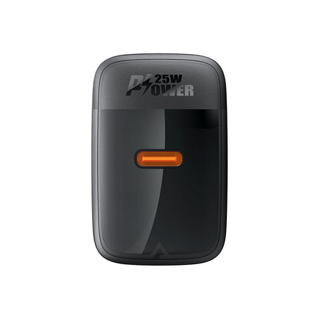 Incarcator Acefast (A104), USB-C, PD25W, GaN Technology, Fast Charging Compatibility, Negru