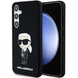 Husa de protectie Karl Lagerfeld Silicone (KLHCS24SSNIKBCK) compatibil cu Samsung Galaxy S24, Ikonik