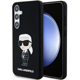 Husa de protectie Karl Lagerfeld Silicone (KLHCS24SSNIKBCK) compatibil cu Samsung Galaxy S24, Ikonik