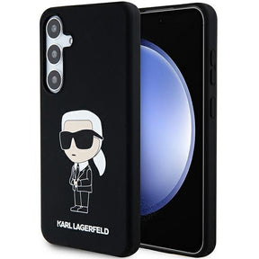 Husa de protectie Karl Lagerfeld Silicone (KLHCS24SSNIKBCK) compatibil cu Samsung Galaxy S24, Ikonik