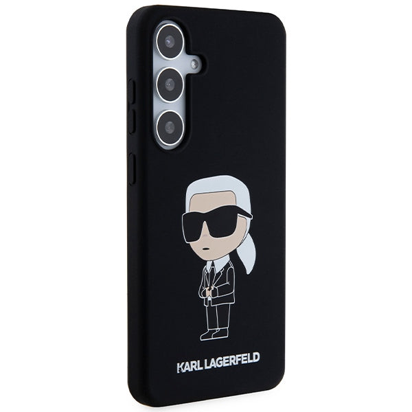 Husa de protectie Karl Lagerfeld Silicone (KLHCS24SSNIKBCK) compatibil cu Samsung Galaxy S24, Ikonik