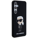 Husa de protectie Karl Lagerfeld Silicone (KLHCS24SSNIKBCK) compatibil cu Samsung Galaxy S24, Ikonik