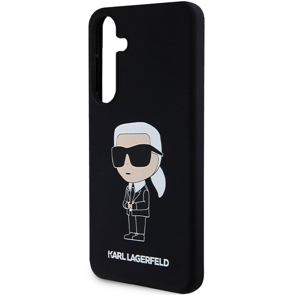 Husa de protectie Karl Lagerfeld Silicone (KLHCS24SSNIKBCK) compatibil cu Samsung Galaxy S24, Ikonik