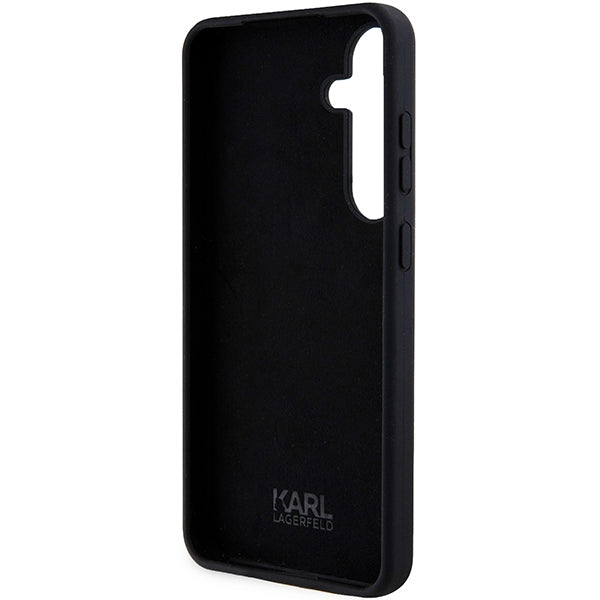 Husa de protectie Karl Lagerfeld Silicone (KLHCS24SSNIKBCK) compatibil cu Samsung Galaxy S24, Ikonik