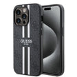 Husa de protectie Guess Hardcase 4G Printed Stripes MagSafe (GUHMP15XP4RPSK) compatibil cu iPhone 15 Pro Max, Negru