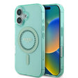 Husa de protectie Guess IML Rhinestones MagSafe (GUHMP16MPFTDTEN) compatibil cu iPhone 16 Plus, Verde