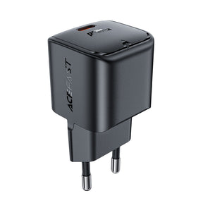 Incarcator Acefast (A77), Type-C, Mini GaN Charger, 30W, Power Delivery, Negru