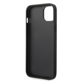 Husa de protectie Karl Lagerfeld Hardcase Glitter (KLHCP14MGFKPG) compatibil cu iPhone 14 Plus, Argintiu Flakes Ikonik