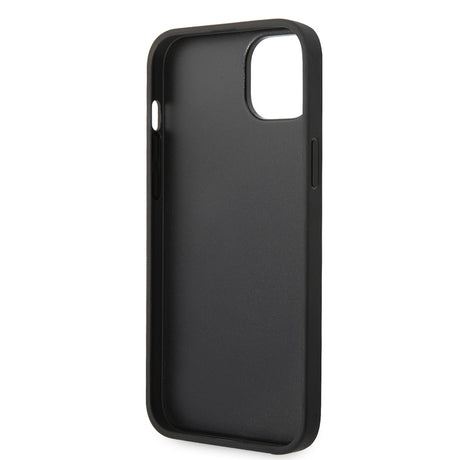 Husa de protectie Karl Lagerfeld Hardcase Glitter (KLHCP14MGFKPG) compatibil cu iPhone 14 Plus, Argintiu Flakes Ikonik