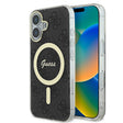 Husa de protectie Guess IML 4G MagSafe (GUHMP16SH4STK) compatibil cu iPhone 16, Negru