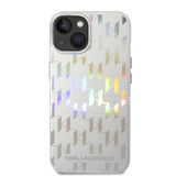 Husa de protectie Karl Lagerfeld Hardcase Monogram (KLHCP14MLGMMSV3) compatibil cu iPhone 14 Plus, Iridescent