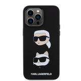 Husa de protectie Karl Lagerfeld Silicone (KLHCP15XSDHKCNK) compatibil cu iPhone 15 Pro Max, Karl&Choupette Head