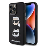 Husa de protectie Karl Lagerfeld Silicone (KLHCP15XSDHKCNK) compatibil cu iPhone 15 Pro Max, Karl&Choupette Head