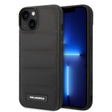 Husa de protectie Karl Lagerfeld Hardcase Leather Puffy (KLHCP14MPSQAK) compatibil cu iPhone 14 Plus, Elongated Logo