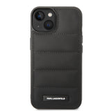 Husa de protectie Karl Lagerfeld Hardcase Leather Puffy (KLHCP14MPSQAK) compatibil cu iPhone 14 Plus, Elongated Logo