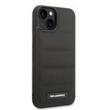Husa de protectie Karl Lagerfeld Hardcase Leather Puffy (KLHCP14MPSQAK) compatibil cu iPhone 14 Plus, Elongated Logo