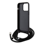 Husa de protectie Karl Lagerfeld Saffiano Crossbody (KLHCP15XSASKNPSK) compatibil cu iPhone 15 Pro Max, Monogram Metal Pin Karl