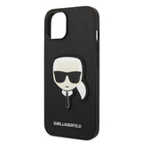 Husa de protectie Karl Lagerfeld Saffiano (KLHCP14MSAPKHK) compatibil cu iPhone 14 Plus, Karl`s Head