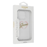 Husa de protectie Guess Hardcase IML Heart (GUHCP16XHCHGSPT) compatibil cu iPhone 16 Pro Max, Transparent