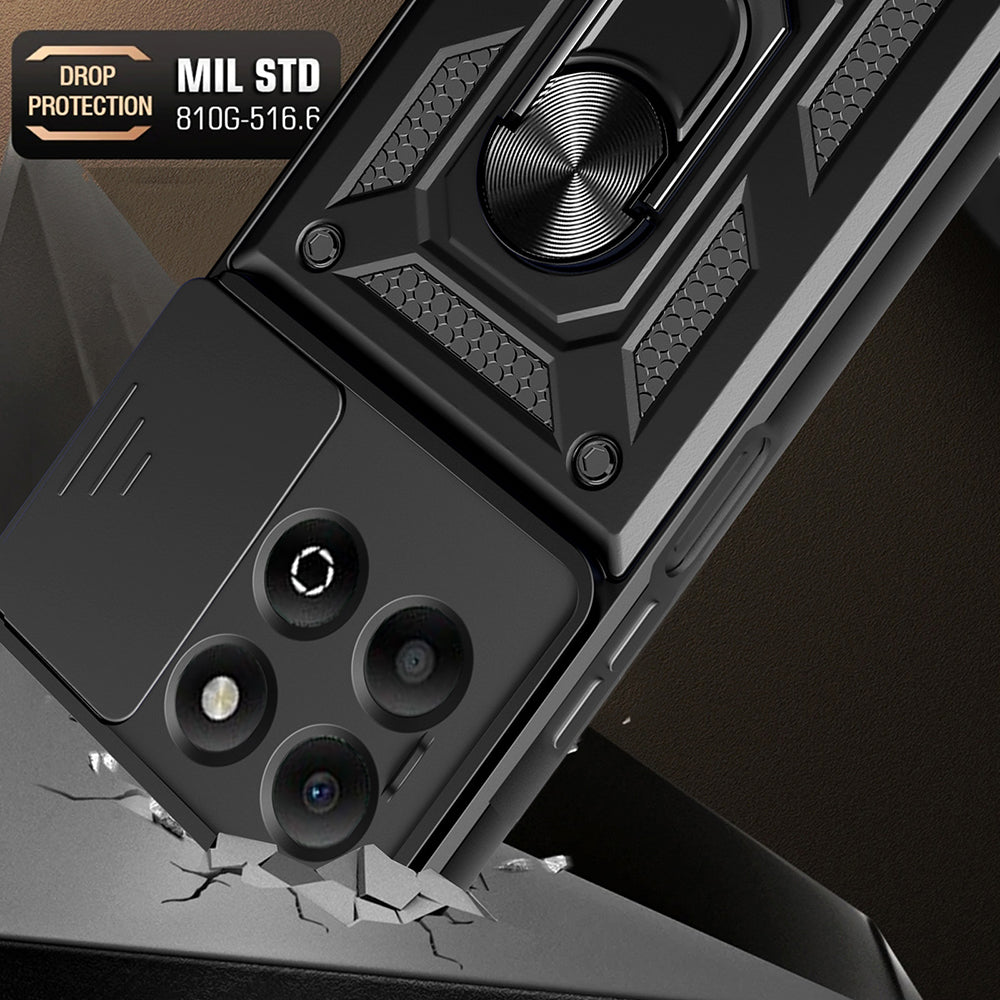 Husa de protectie Techsuit CamShield Series compatibil cu Honor X6b, Negru