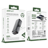 Baterie externa Acefast M9-5000, 5000mAh, 2x Type-C, PD20W, Negru