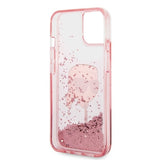 Husa de protectie Karl Lagerfeld Hardcase Glitter (KLHCP14MLNKHCP) compatibil cu iPhone 14 Plus, Roz Karl Head