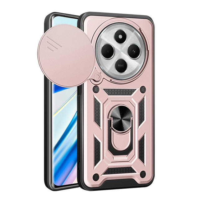 Husa de protectie Techsuit CamShield Series compatibil cu Xiaomi Redmi 14C / Poco C75, Roz Auriu