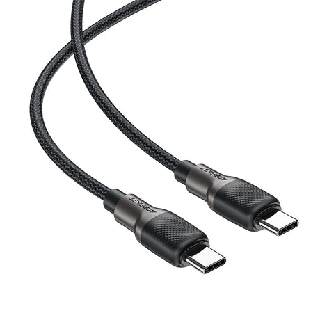 Cablu Acefast (C10-03), Type-C to Type-C, 60W, High-Speed Charging, 1.2m, Negru