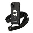 Husa de protectie Karl Lagerfeld Hardcase Monogram (KLHCP14MSTKMK) compatibil cu iPhone 14 Plus, Ikonik Patch