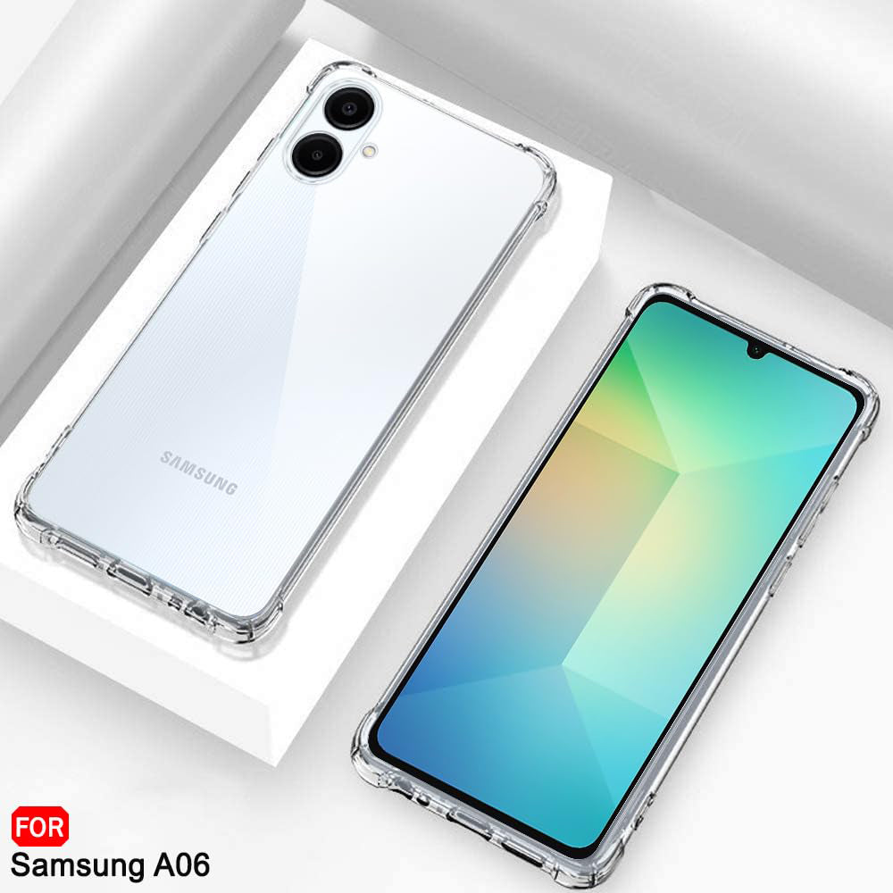 Husa de protectie Techsuit Shockproof Clear Silicone compatibil cu Samsung Galaxy A06, Transparent
